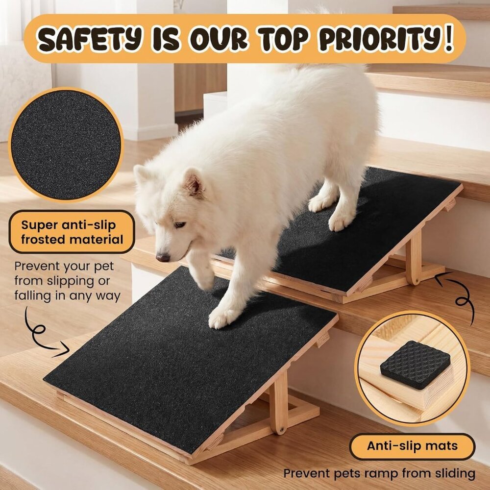 Novabright 3 Pack Adjustable Dog Ramp - Picture 3 of 6